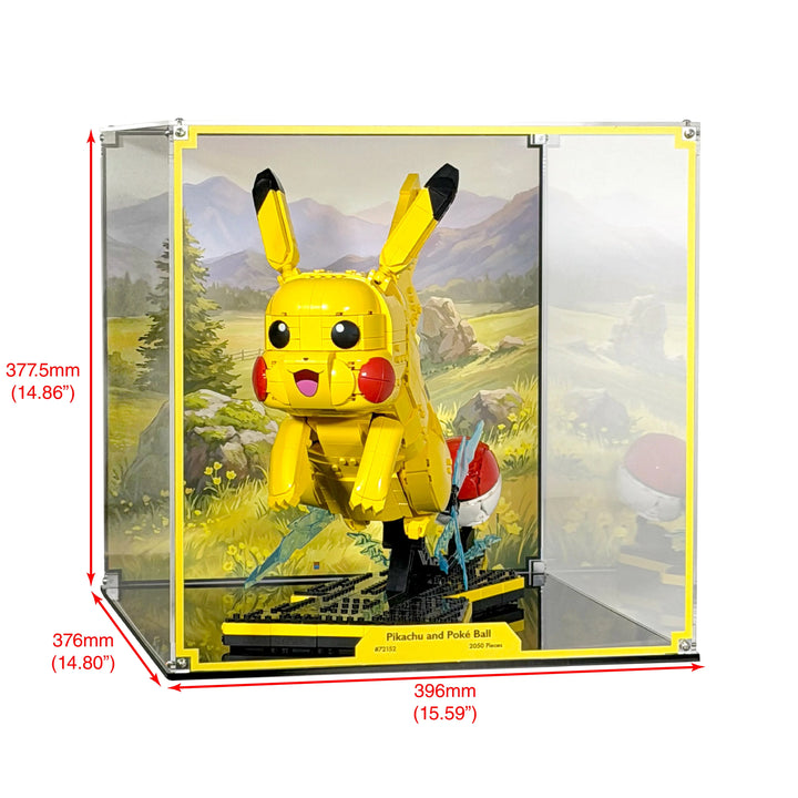 Brickcessories  Display Case for LEGO Pokémon Pikachu and Poké Ball (72152)