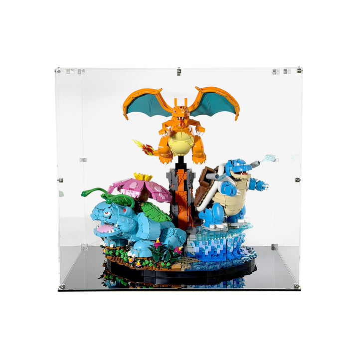 Display Case for LEGO Pokémon Venusaur, Charizard, and Blastoise (72153)