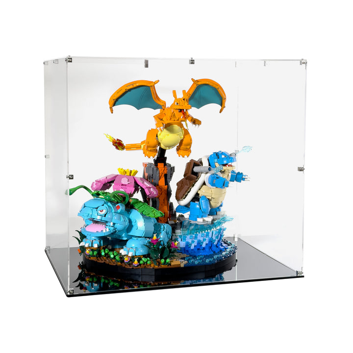 Display Case for LEGO Pokémon Venusaur, Charizard, and Blastoise (72153)