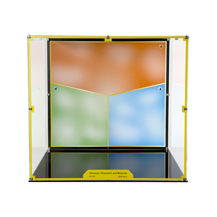 Display Case for LEGO Pokémon Venusaur, Charizard, and Blastoise (72153)