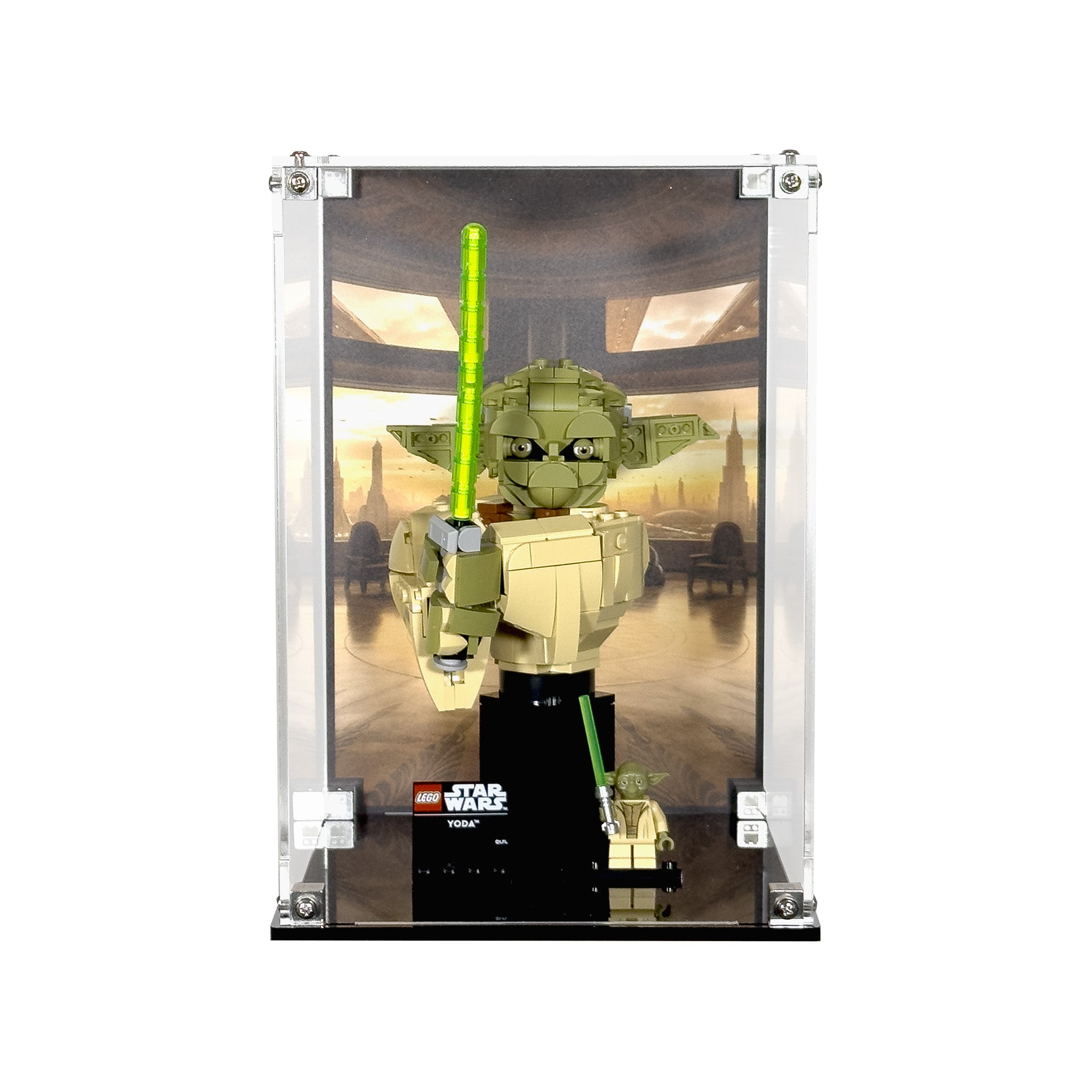 虎　置物 Display Case for LEGO 75438 Yoda Bust | Brickcessories