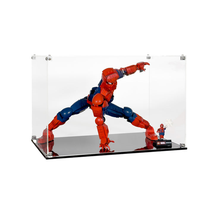 Display Case for LEGO Marvel Spider-Man Hero Figure - Crouching (76346)