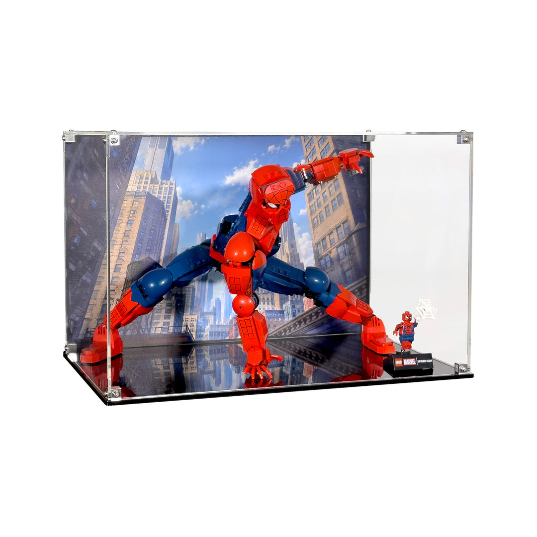 Display Case for LEGO Marvel Spider-Man Hero Figure - Crouching (76346)