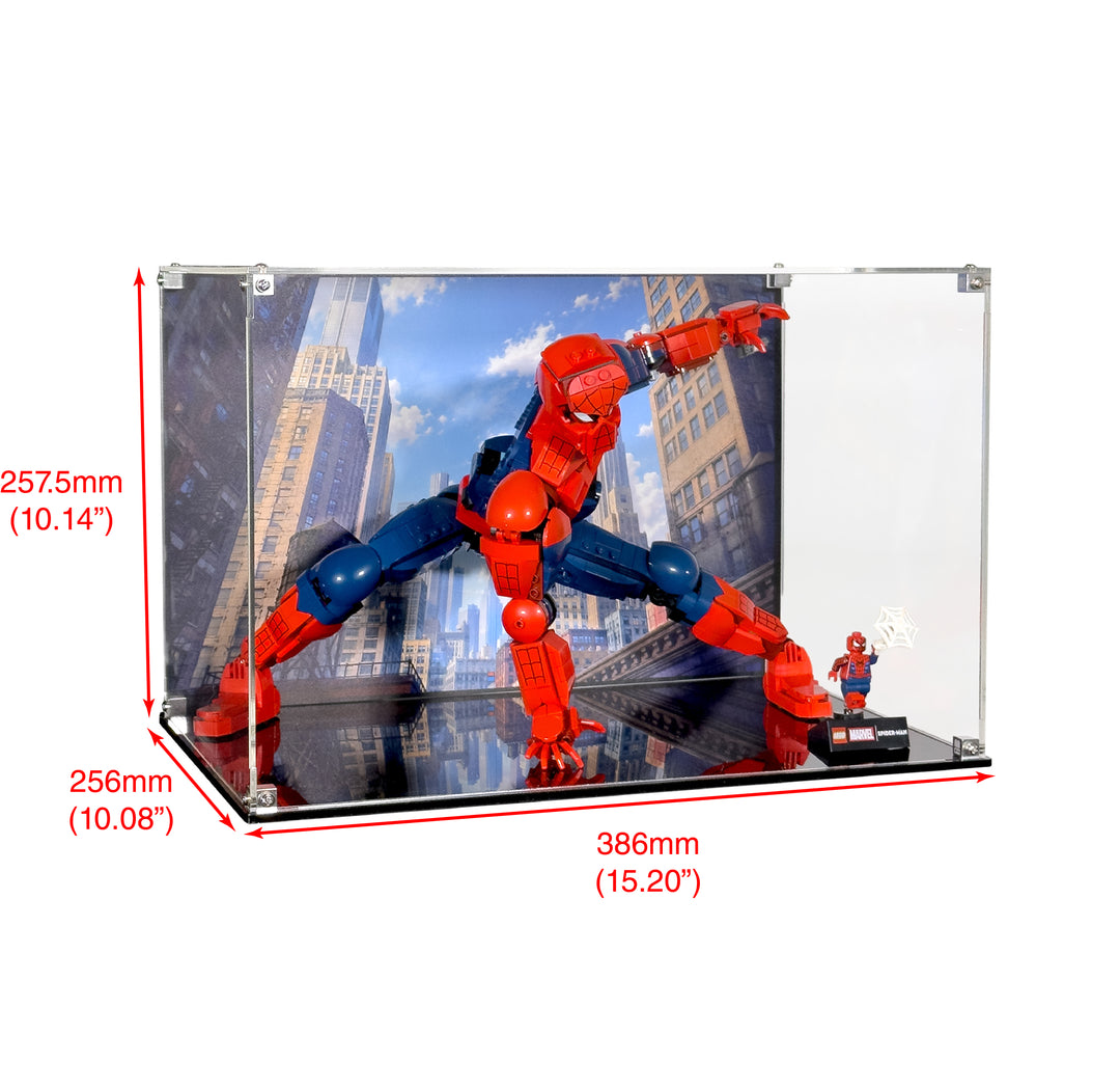 Display Case for LEGO Marvel Spider-Man Hero Figure - Crouching (76346)
