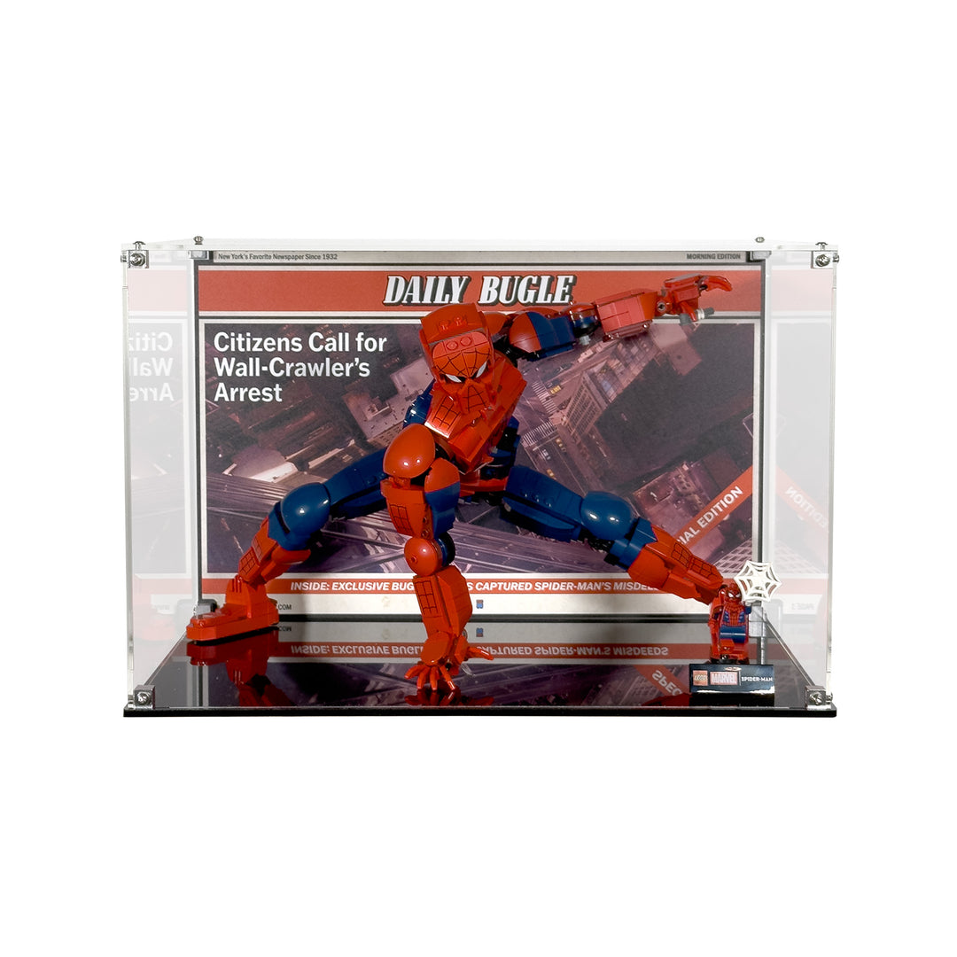 Display Case for LEGO Marvel Spider-Man Hero Figure - Crouching (76346)