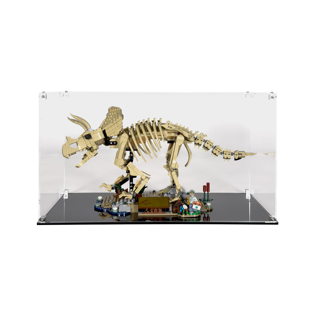 Display Case for LEGO Jurassic World Dinosaur Fossils: Triceratops (77985)