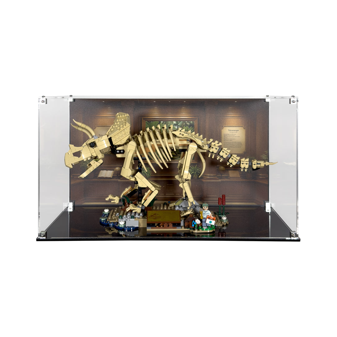Display Case for LEGO Jurassic World Dinosaur Fossils: Triceratops (77985)