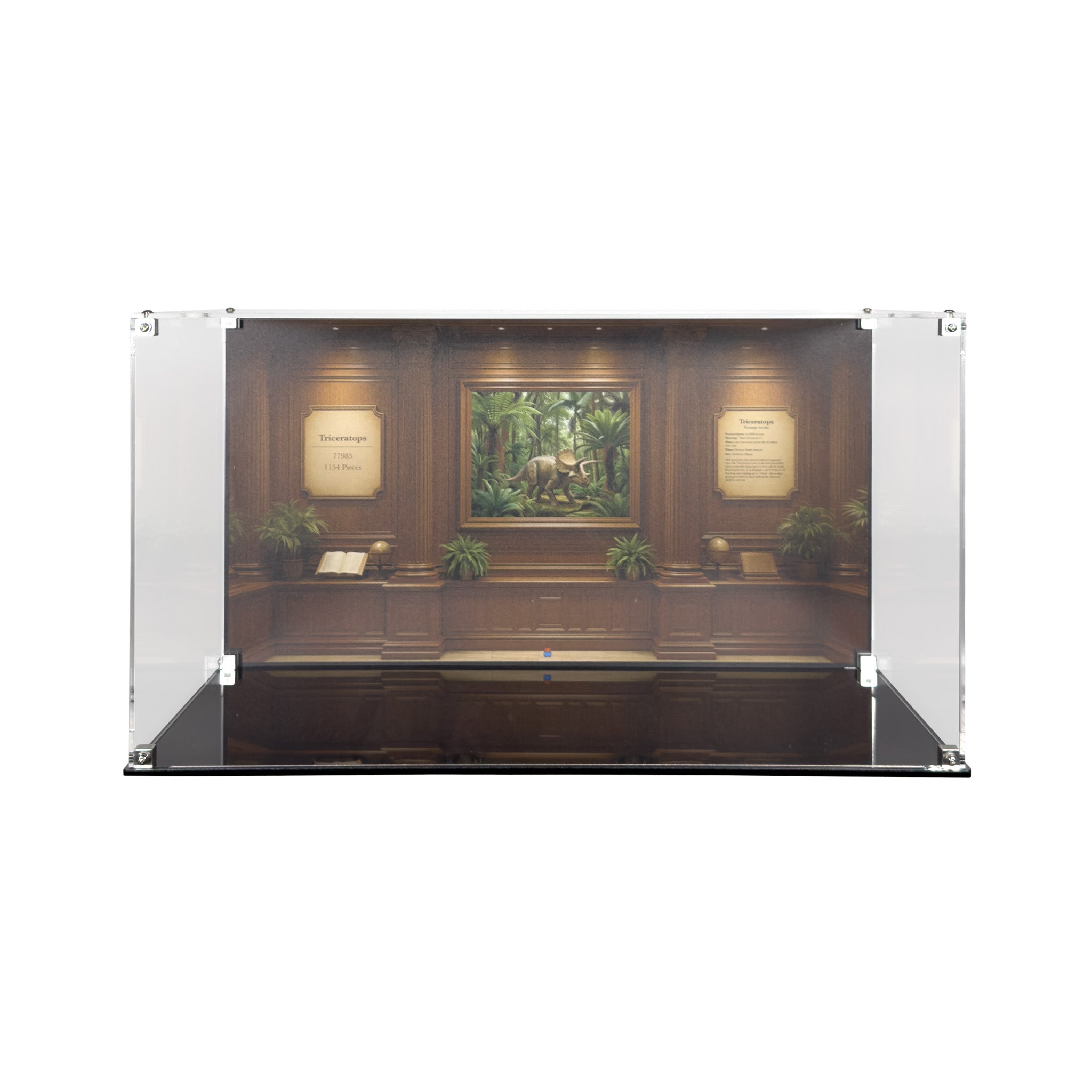 Display Case for LEGO 77985 Dinosaur Fossils: Triceratops