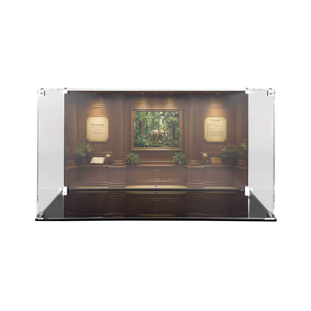 Display Case for LEGO Jurassic World Dinosaur Fossils: Triceratops (77985)