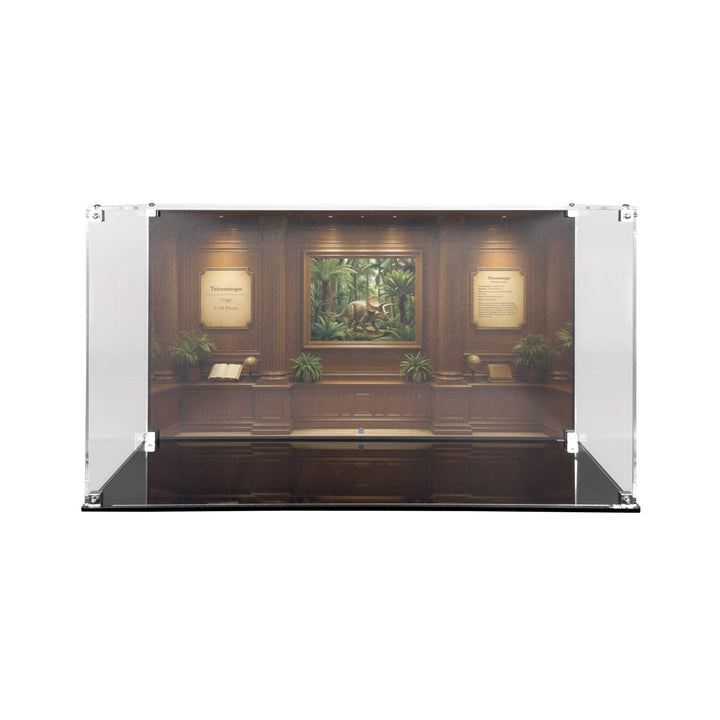 Display Case for LEGO Jurassic World Dinosaur Fossils: Triceratops (77985)