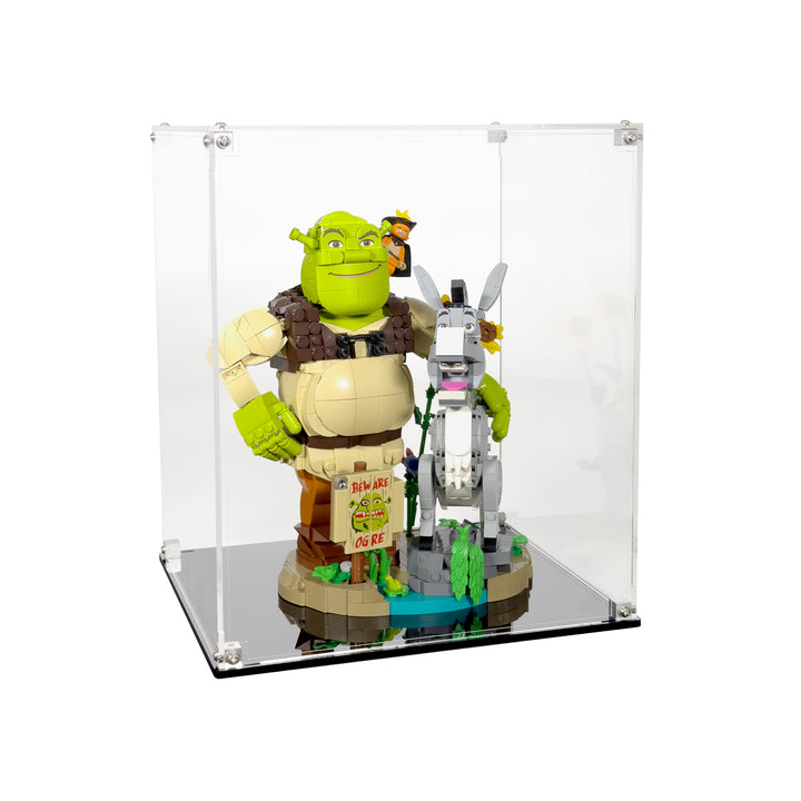 Display Case for LEGO Shrek, Donkey & Puss in Boots (72423)