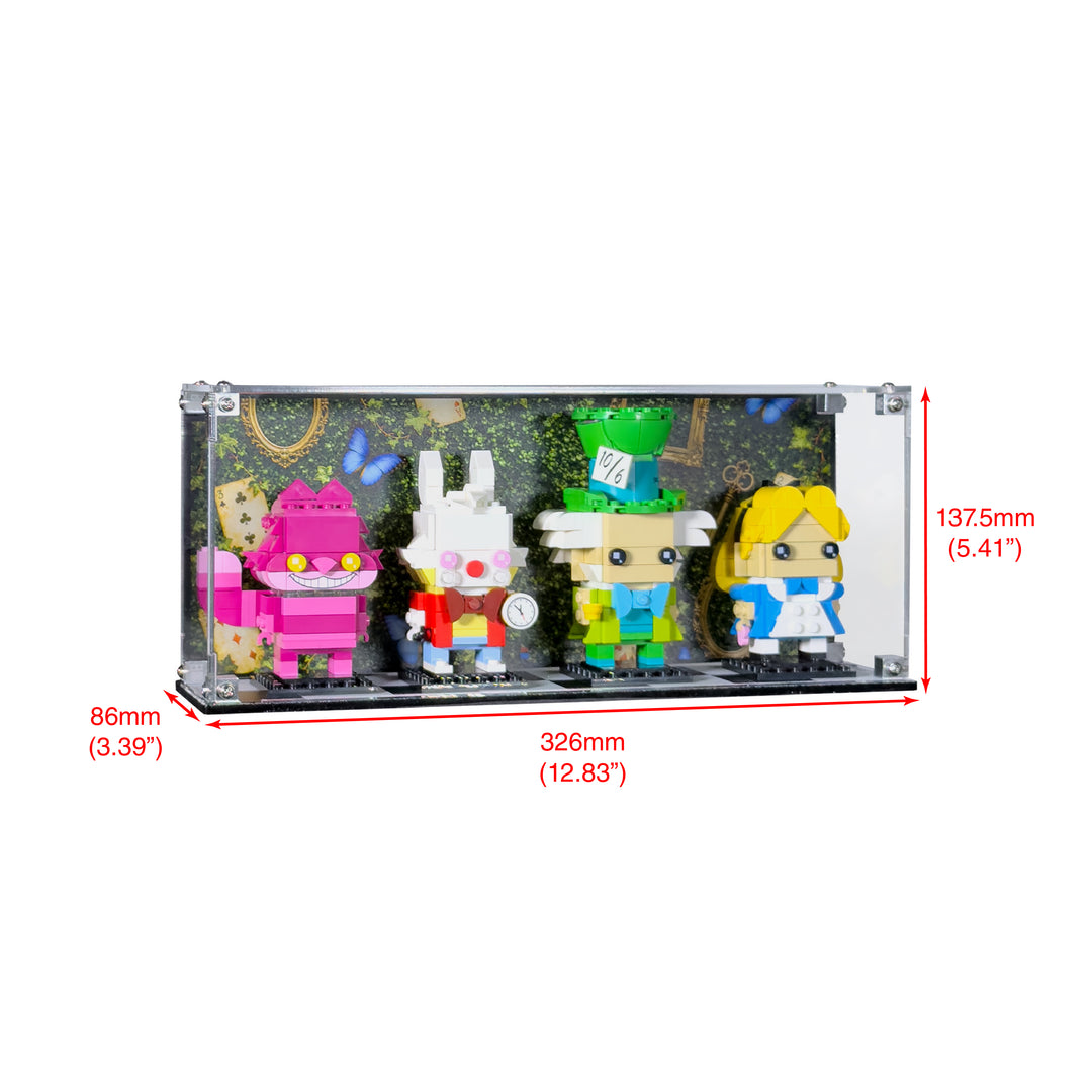 Display Case for LEGO Brickheadz Alice in Wonderland (40925)