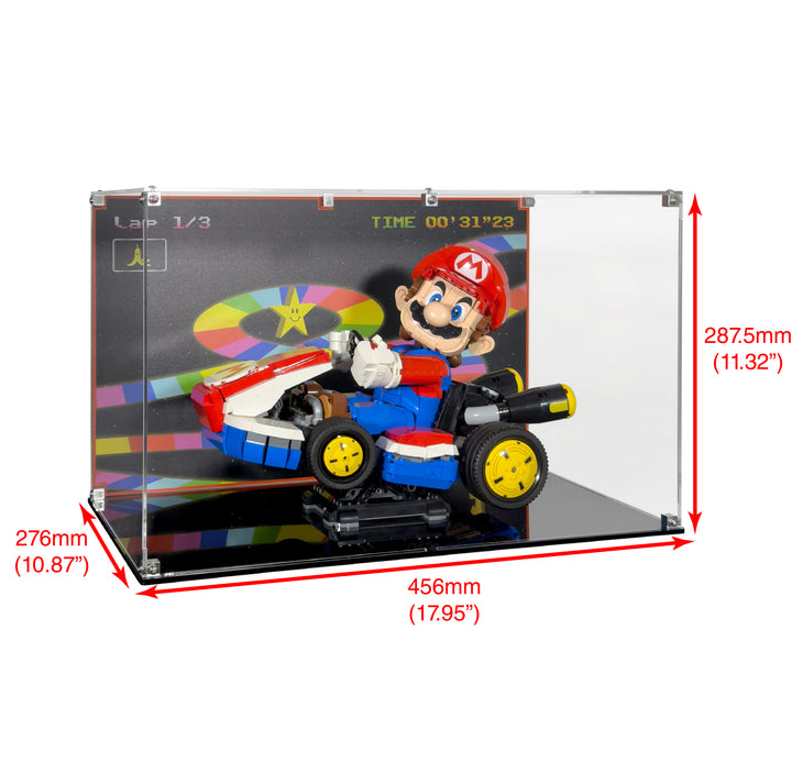 Display Case for LEGO Super Mario - Mario Kart Mario & Standard Kart (72037)