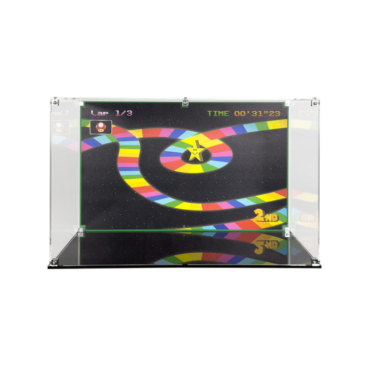 Display Case for LEGO Super Mario - Mario Kart Luigi & Mach 8 (72050)