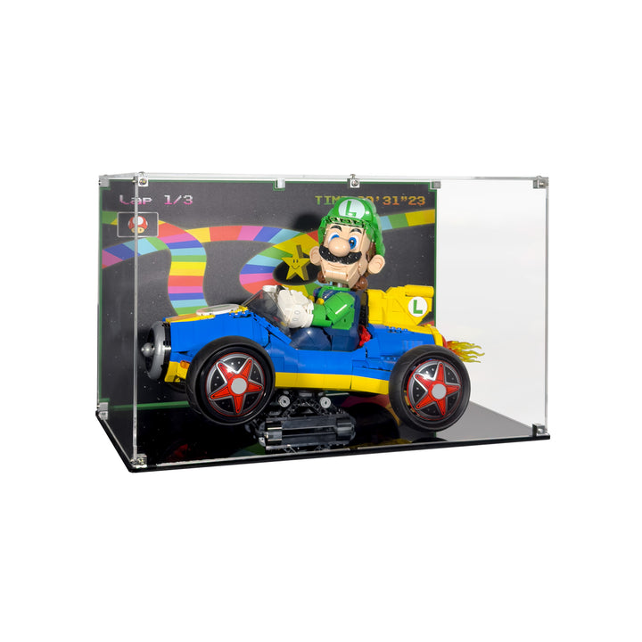Display Case for LEGO Super Mario - Mario Kart Luigi & Mach 8 (72050)
