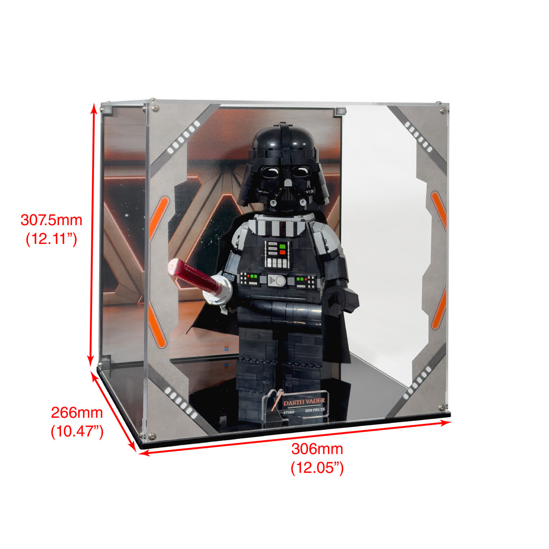 Display Case for LEGO Star Wars Up-Scaled Darth Vader Minifigure (75461)
