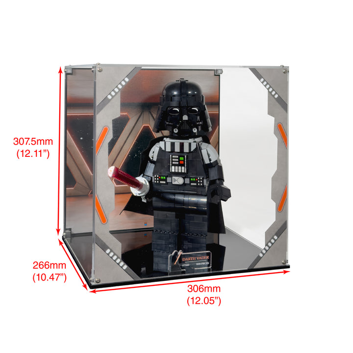Display Case for LEGO Star Wars Up-Scaled Darth Vader Minifigure (75461)