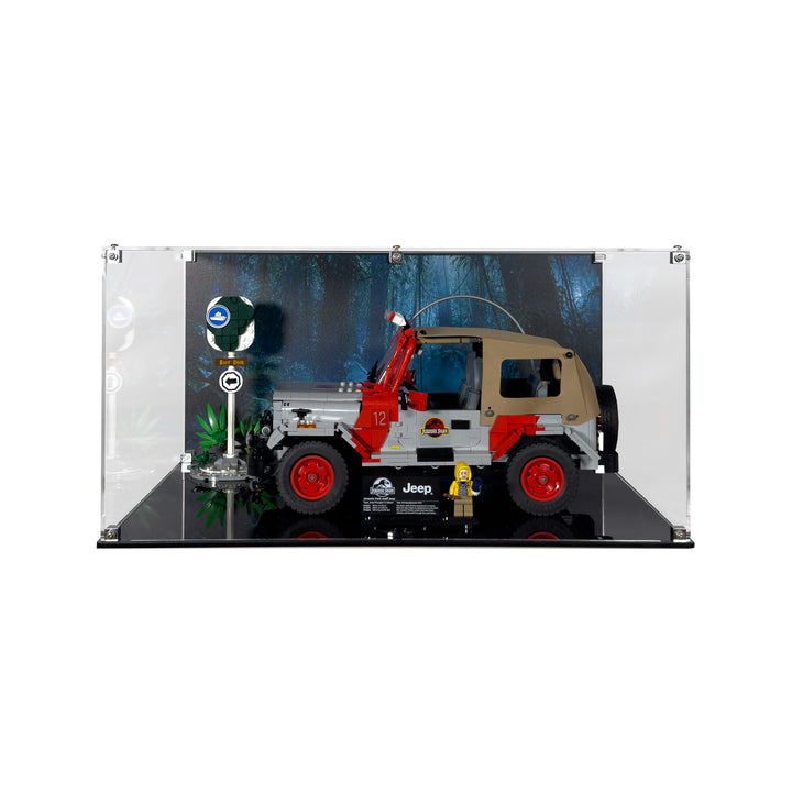 Display Case for LEGO Jurassic Park Jeep Wrangler (77984)