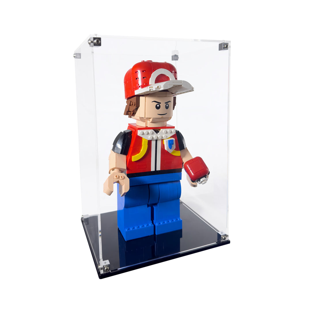 Display Case for Pokémon Up-Scaled Red Minifigure (40868)