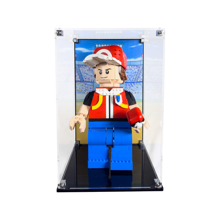 Display Case for Pokémon Up-Scaled Red Minifigure (40868)