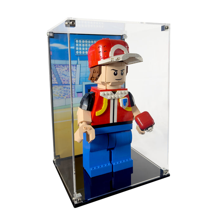 Display Case for Pokémon Up-Scaled Red Minifigure (40868)