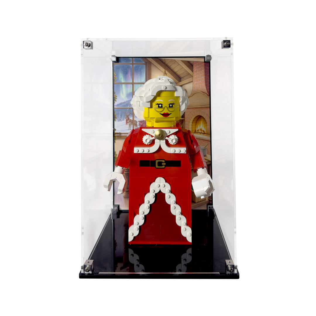Display Case for LEGO Up-Scaled Mrs. Claus Minifigure (40875)