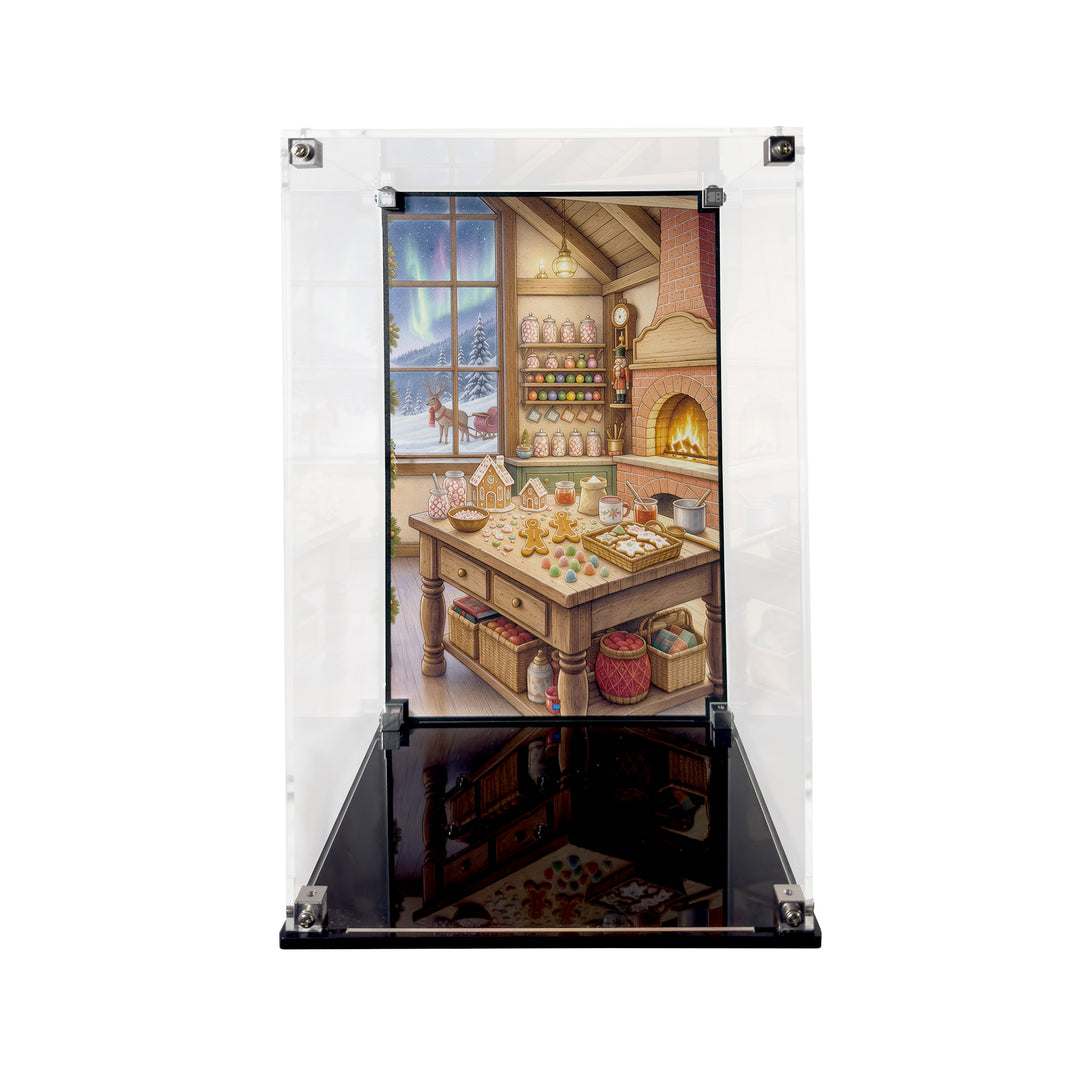 Display Case for LEGO Up-Scaled Mrs. Claus Minifigure (40875)