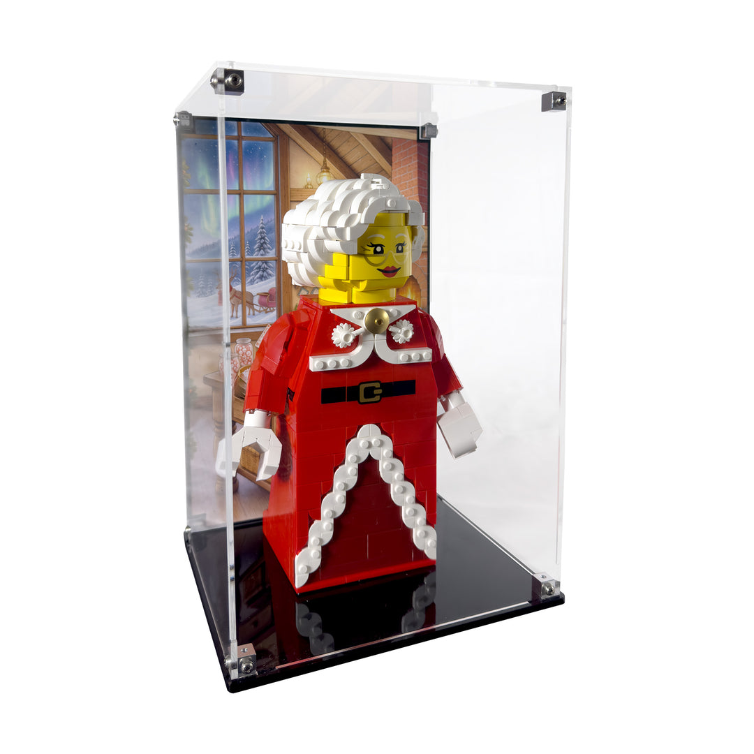 Display Case for LEGO Up-Scaled Mrs. Claus Minifigure (40875)
