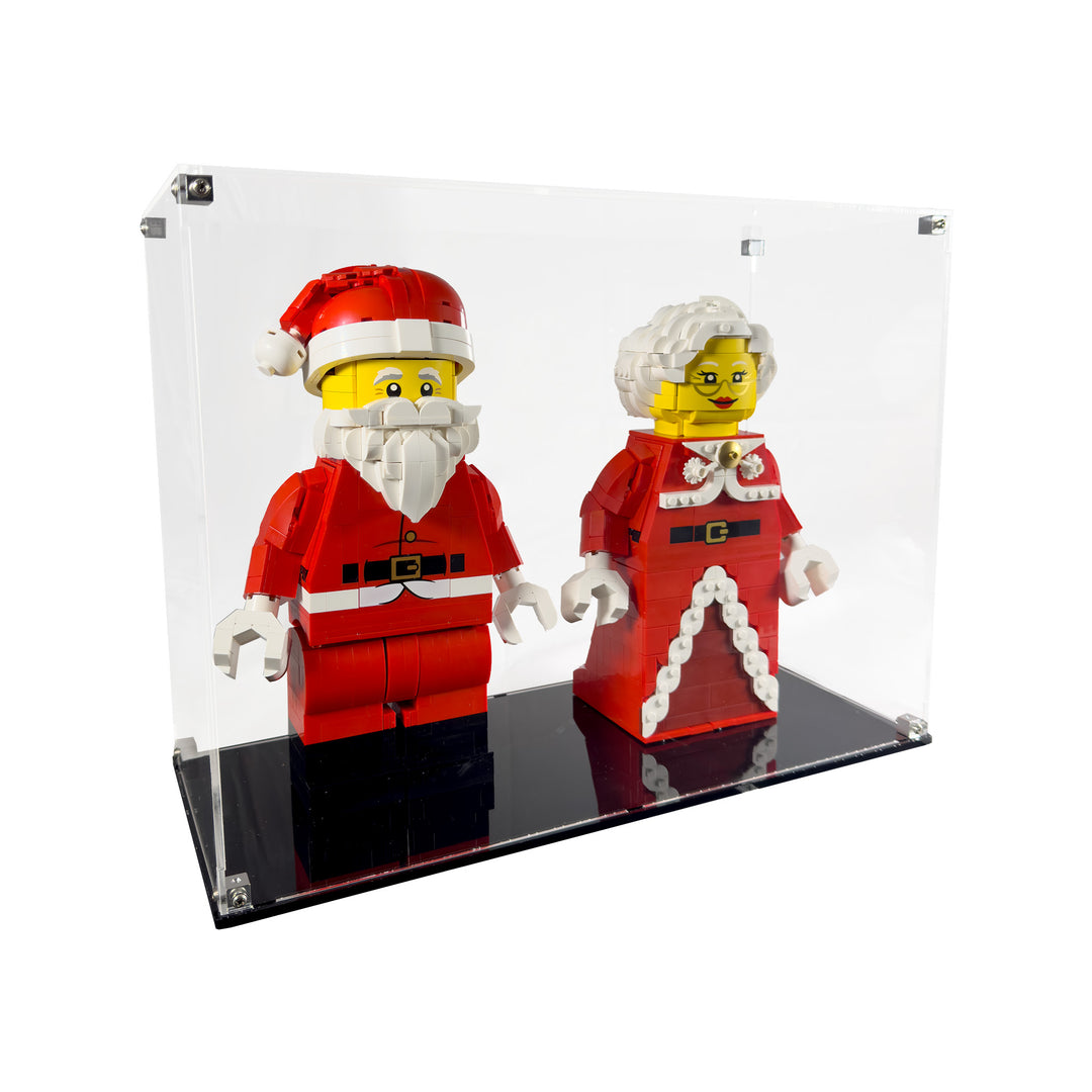Display Case for Minifigure Santa and Mrs. Claus Display Case (40820 and 40875)