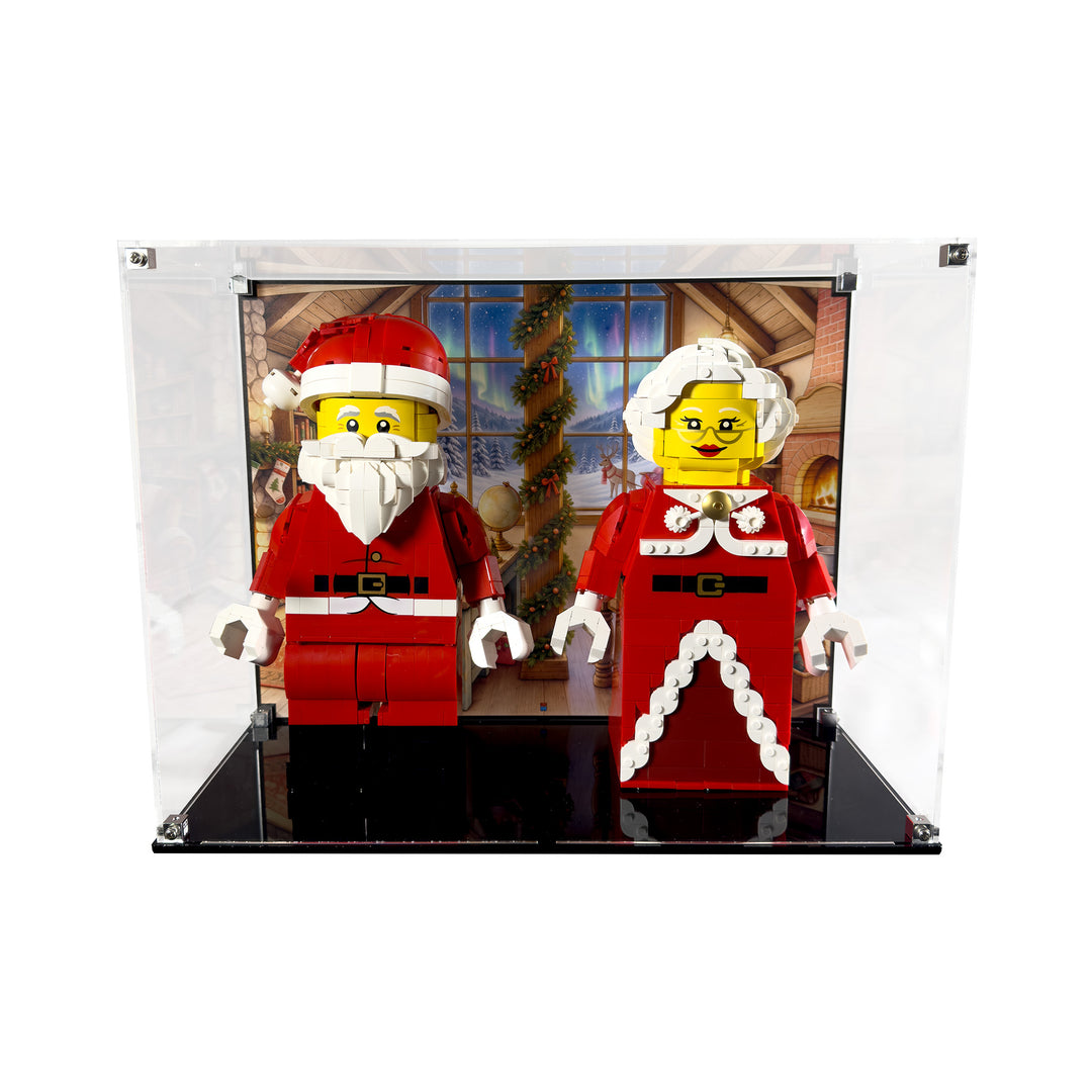 Display Case for Minifigure Santa and Mrs. Claus Display Case (40820 and 40875)