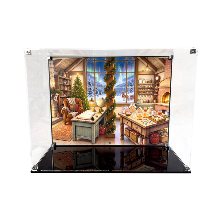 Display Case for Minifigure Santa and Mrs. Claus Display Case (40820 and 40875)