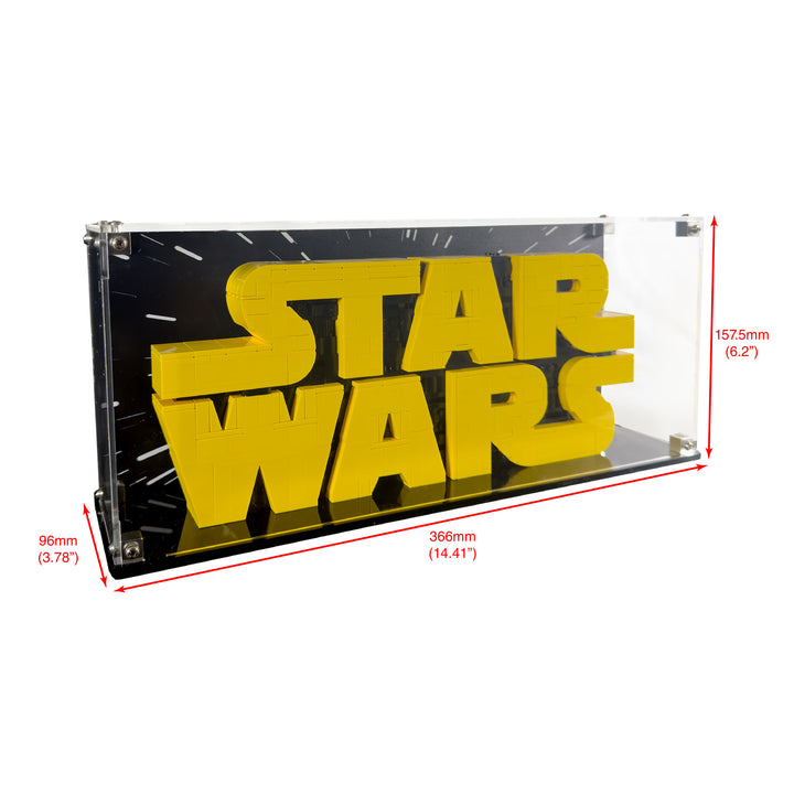 Display Case for LEGO Star Wars Brick-Built Star Wars Logo (75407)