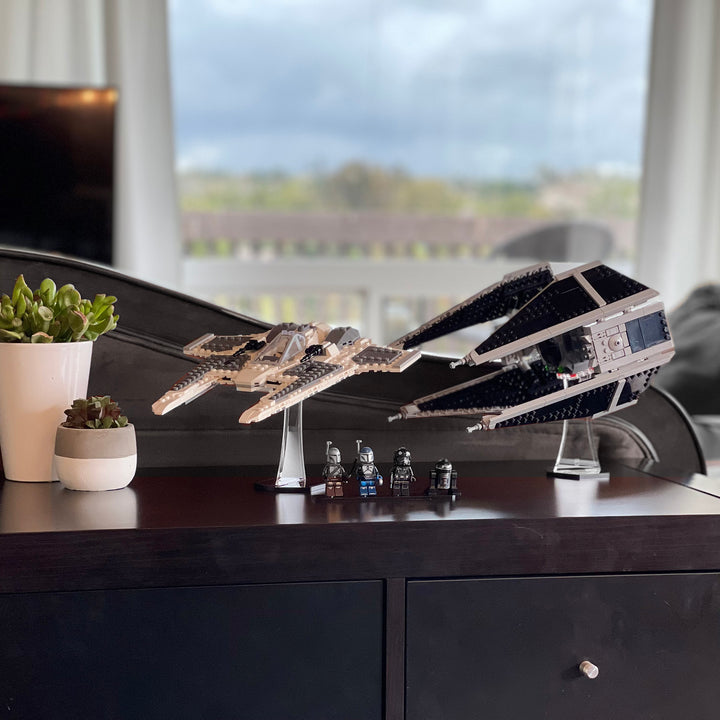 Display Stand for 75348 - Mandalorian Fang Fighter vs TIE Interceptor