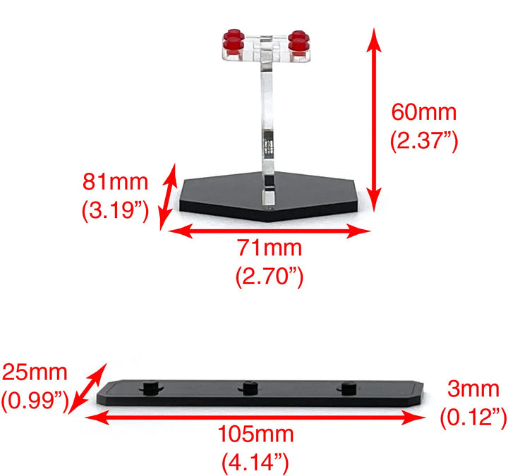 Brickcessories  Display Stand for 75333 - Obi-Wan Kenobi's Jedi Starfighter