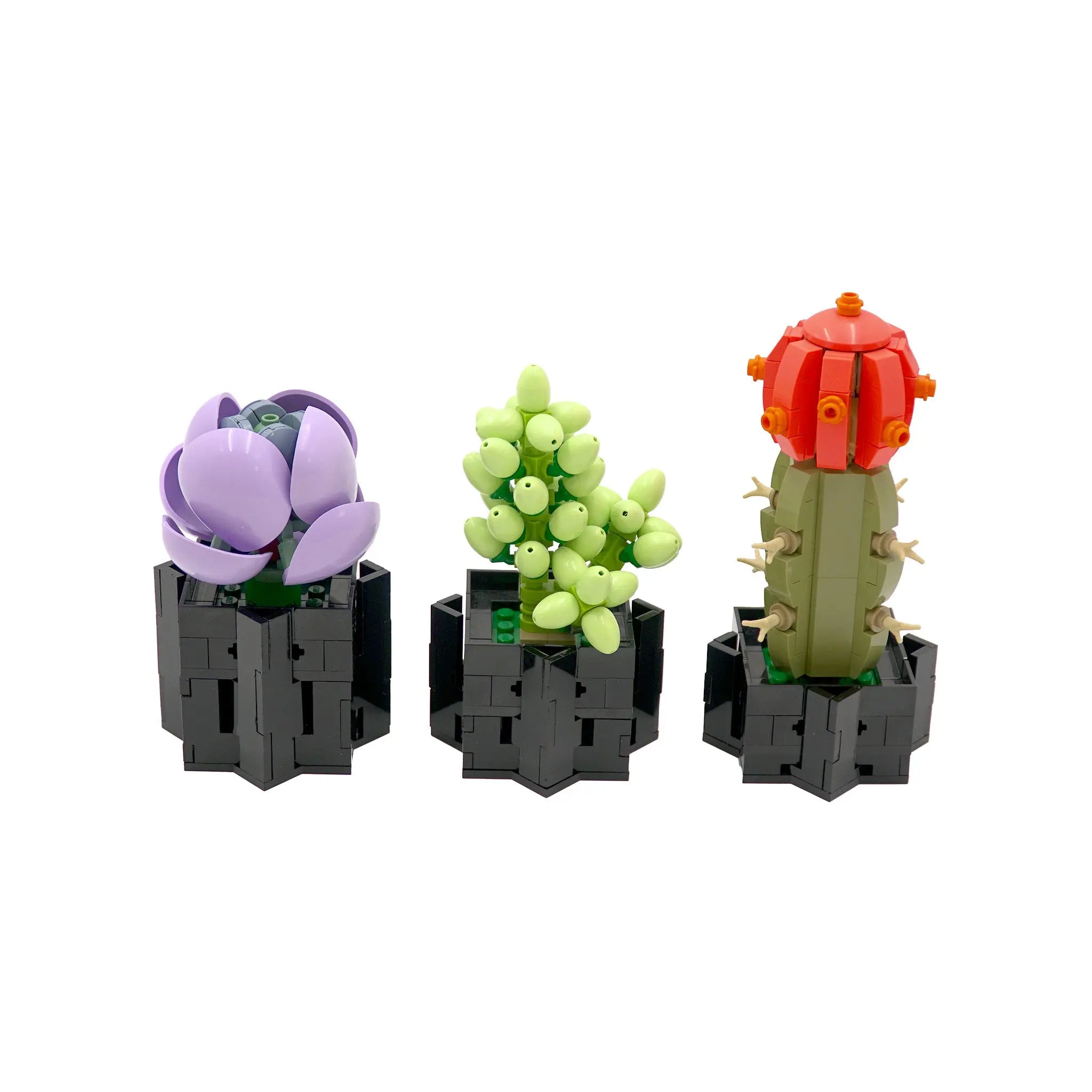 LEGO Succulents Acrylic Pot Stands (10309 Botanicals) - Brickcessories
