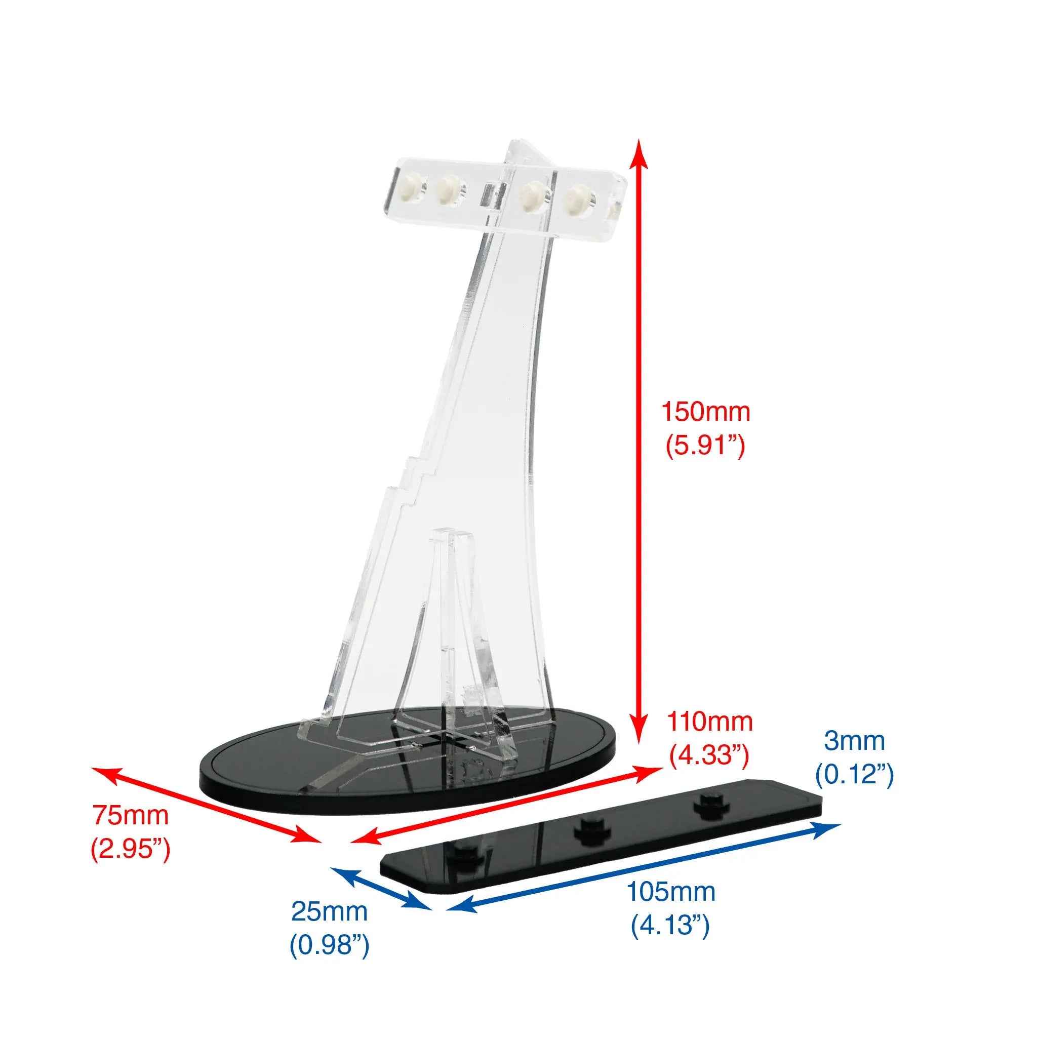 Acrylic Display Stand for LEGO 75433 Jango Fett's Starship