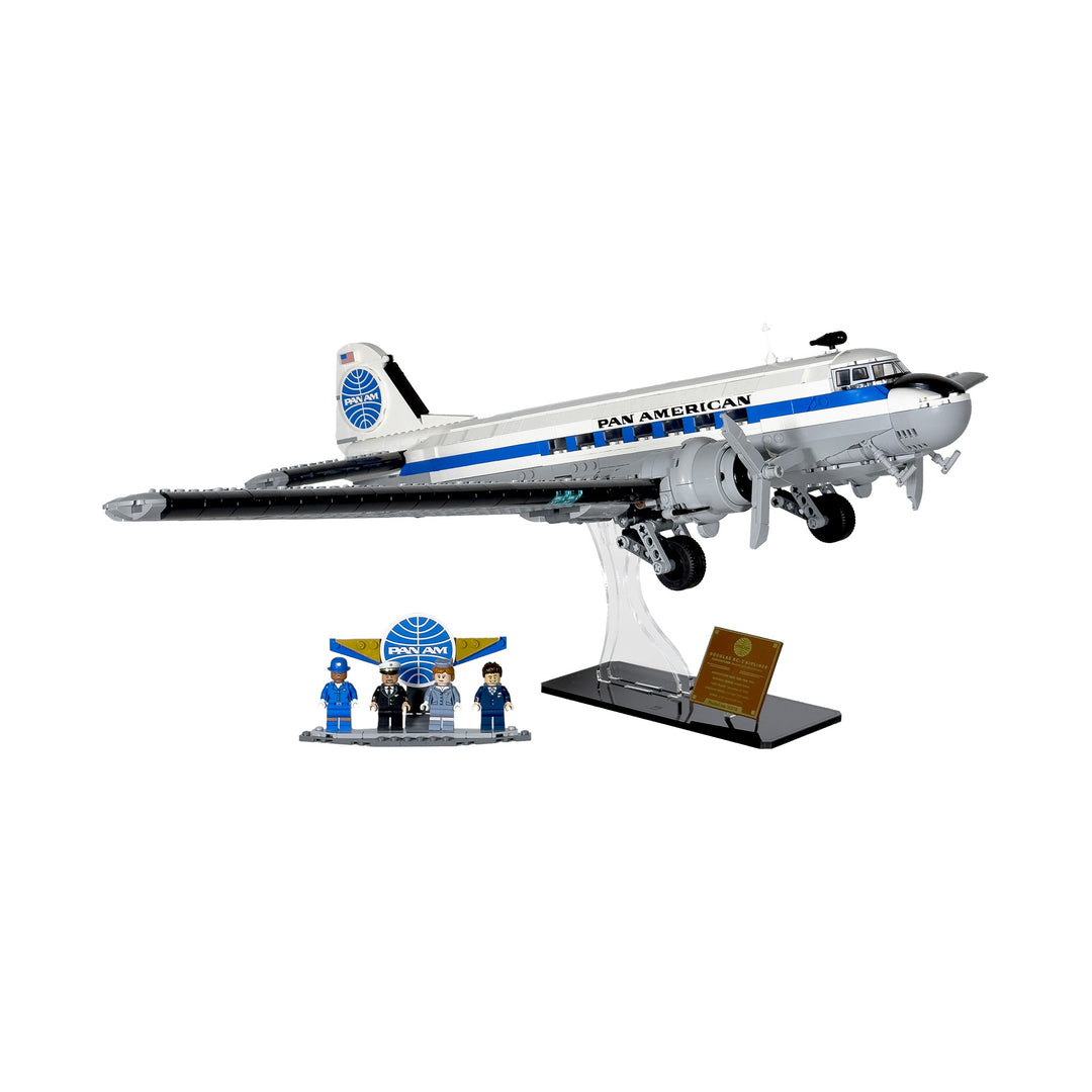 Display Stand for LEGO Icons Douglas DC-3 PAN AM Airliner (11378)