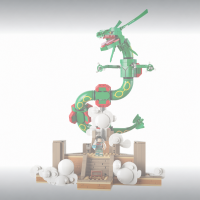 Display for LEGO Pokémon Rayquaza (72168)