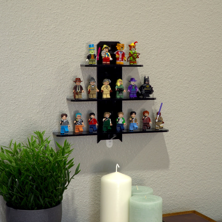 Wall-Mount Display Stand for LEGO® Minifigures