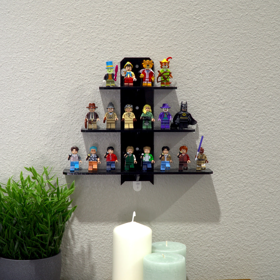 Wall-Mount Display Stand for LEGO® Minifigures