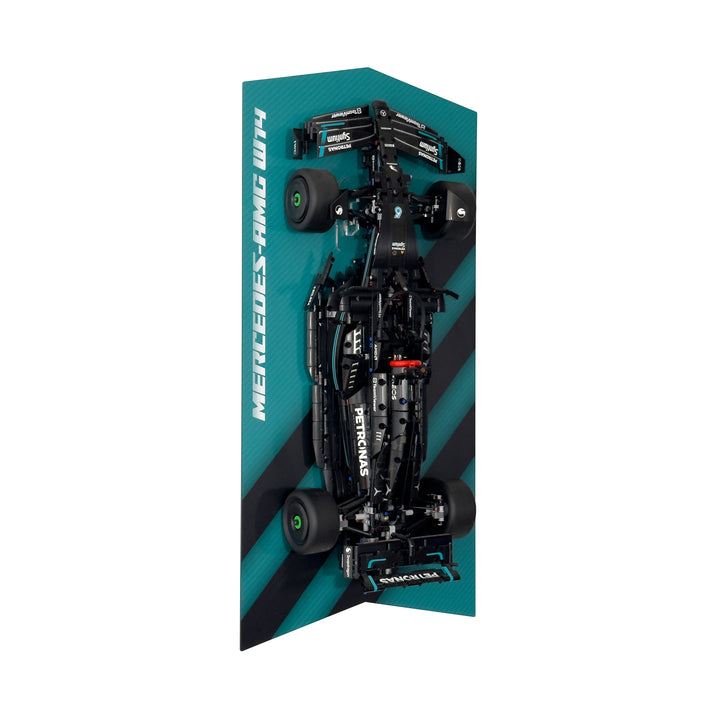 Wall-Mount Display Stand With Background for LEGO Technic F1 Car