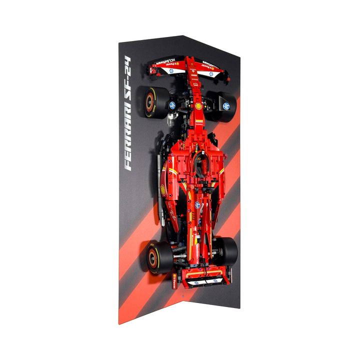 Wall-Mount Display Stand With Background for LEGO Technic F1 Car