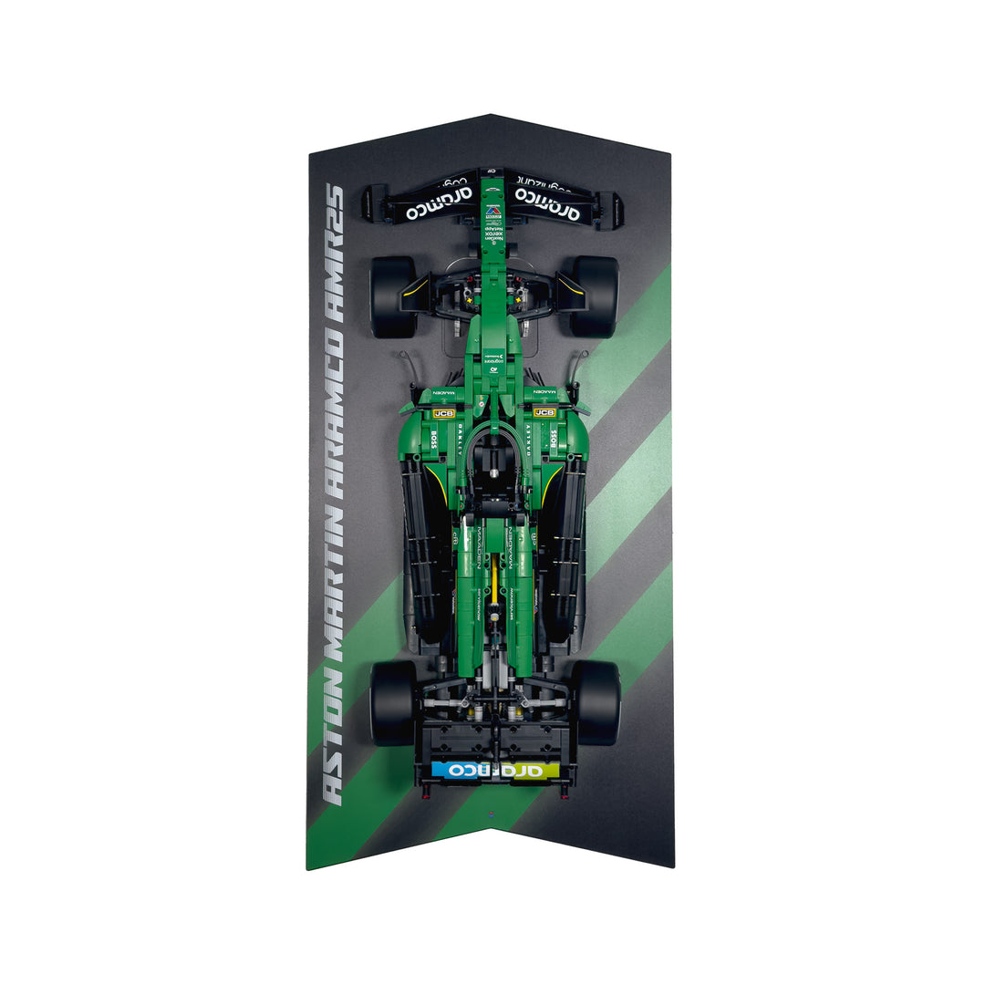 Wall-Mount Display Stand With Background for LEGO Technic F1 Car