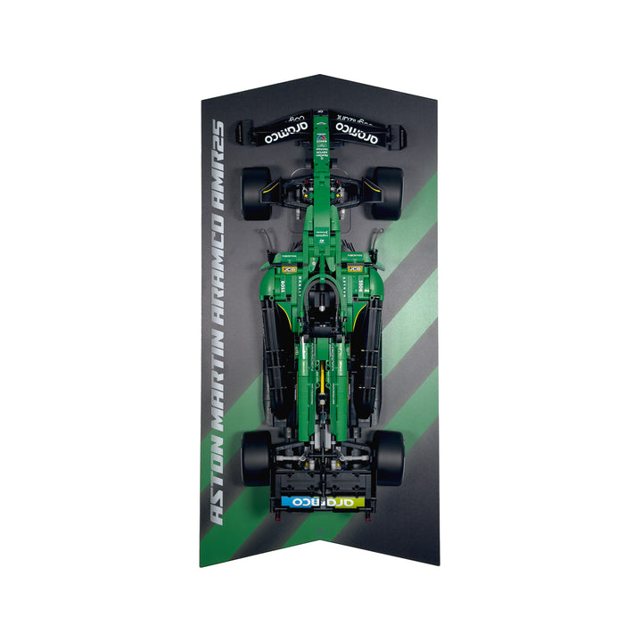 Wall-Mount Display Stand With Background for LEGO Technic F1 Car