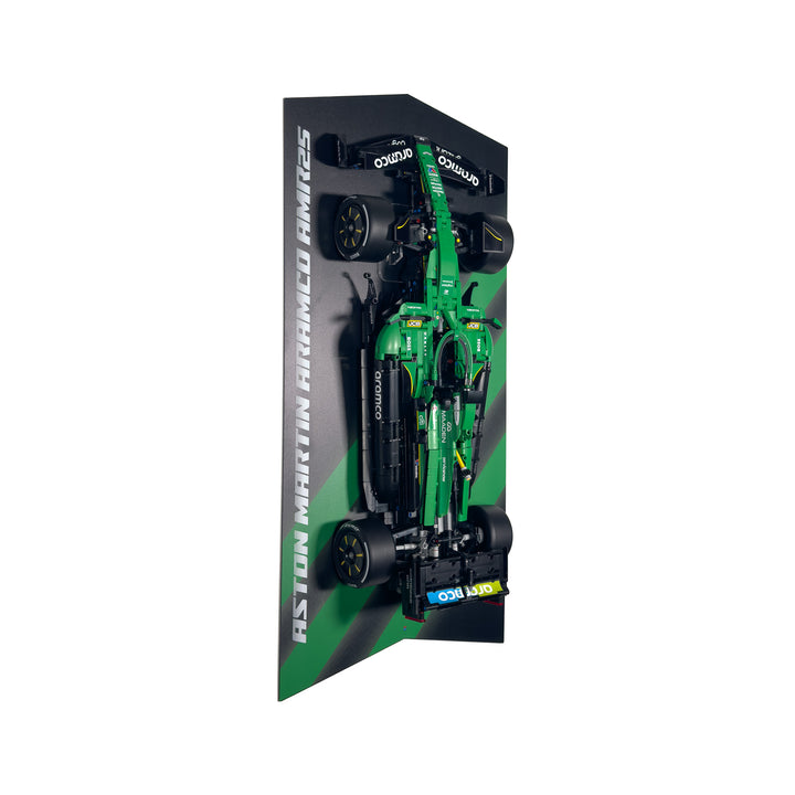 Wall-Mount Display Stand With Background for LEGO Technic F1 Car