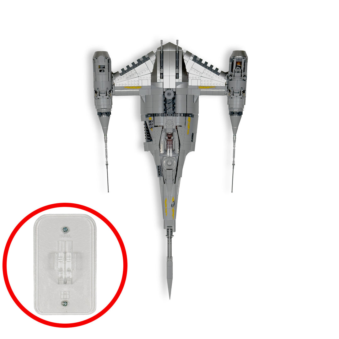 Wall-Mount Display Stand for LEGO Star Wars The Mandalorian's N-1 Starfighter UCS (75442)