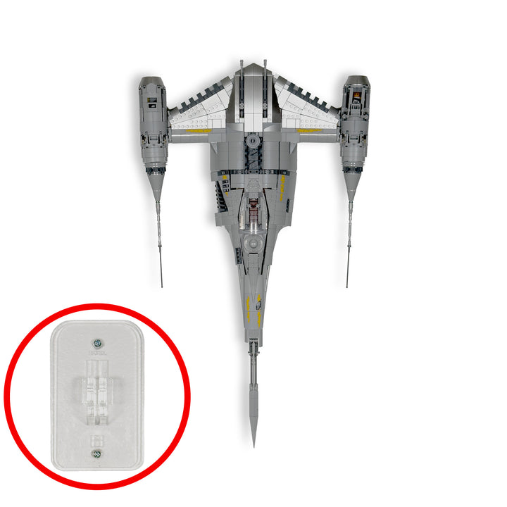 Wall-Mount Display Stand for LEGO Star Wars The Mandalorian's N-1 Starfighter UCS (75442)